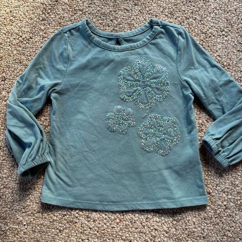 Garanimals baby girls Blue and Green Shirt